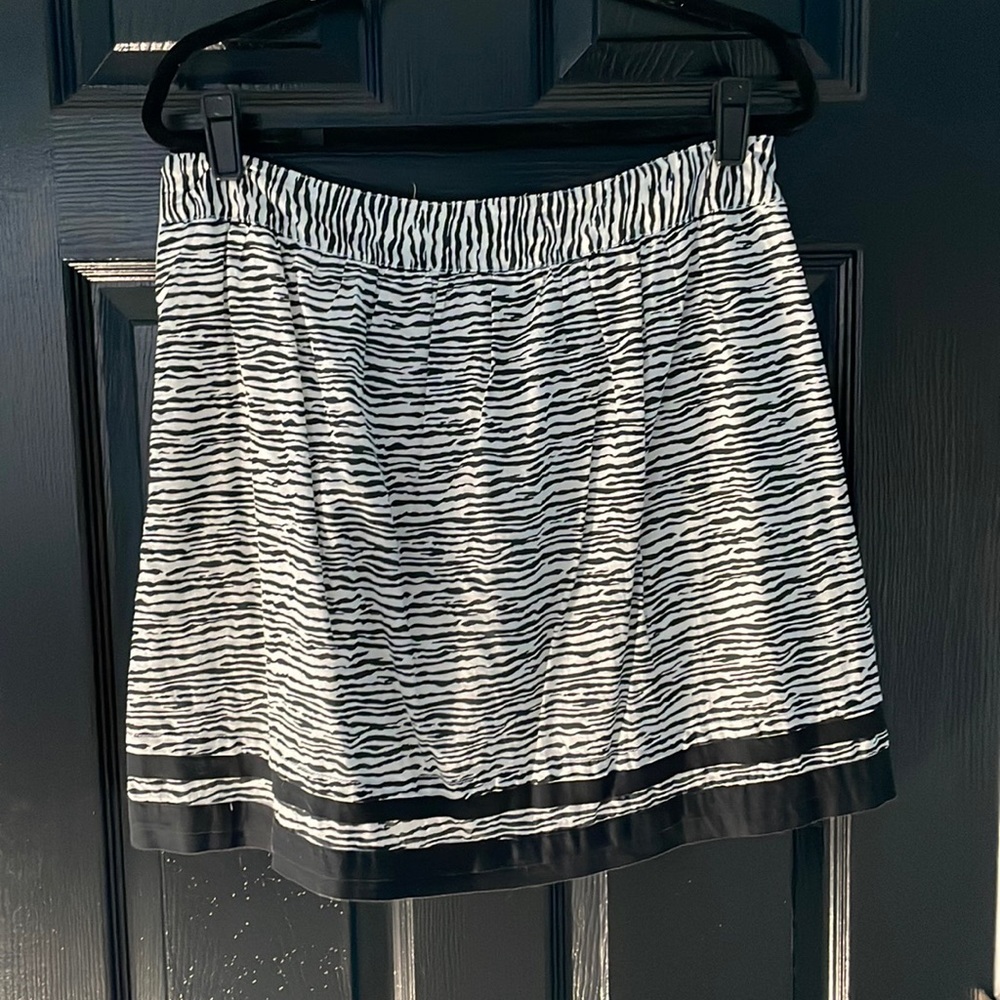 Zebra print skirt